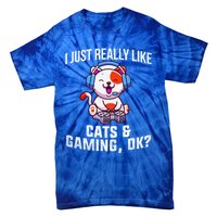 Gamer Gamer Cats And Gaming Cats And Gaming Gift Tie-Dye T-Shirt