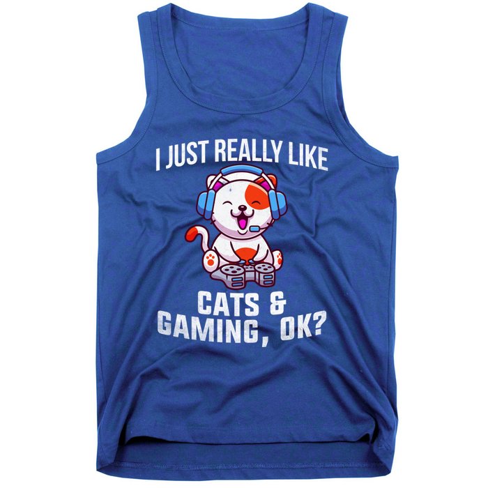 Gamer Gamer Cats And Gaming Cats And Gaming Gift Tank Top