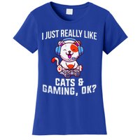 Gamer Gamer Cats And Gaming Cats And Gaming Gift Women's T-Shirt