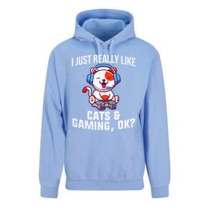 Gamer Gamer Cats And Gaming Cats And Gaming Gift Unisex Surf Hoodie