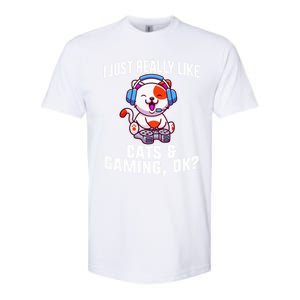 Gamer Gamer Cats And Gaming Cats And Gaming Gift Softstyle CVC T-Shirt