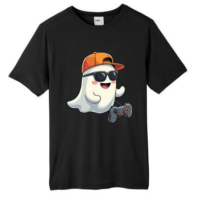 Gamer Ghost Cool Halloween Costume Video Game Lover Gaming Gift Tall Fusion ChromaSoft Performance T-Shirt