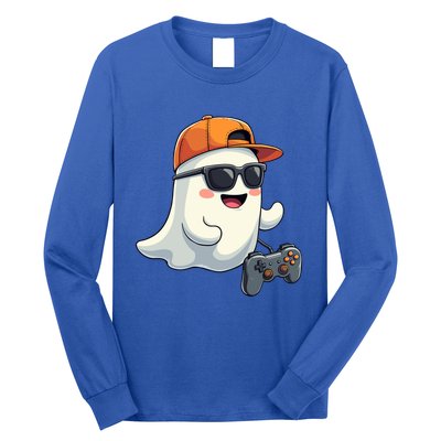 Gamer Ghost Cool Halloween Costume Video Game Lover Gaming Gift Long Sleeve Shirt