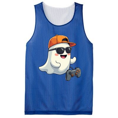 Gamer Ghost Cool Halloween Costume Video Game Lover Gaming Gift Mesh Reversible Basketball Jersey Tank