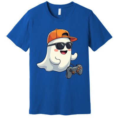 Gamer Ghost Cool Halloween Costume Video Game Lover Gaming Gift Premium T-Shirt