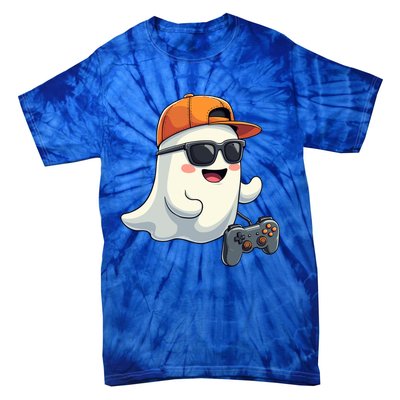 Gamer Ghost Cool Halloween Costume Video Game Lover Gaming Gift Tie-Dye T-Shirt