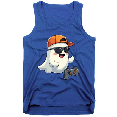 Gamer Ghost Cool Halloween Costume Video Game Lover Gaming Gift Tank Top