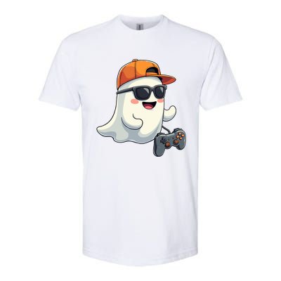 Gamer Ghost Cool Halloween Costume Video Game Lover Gaming Gift Softstyle CVC T-Shirt