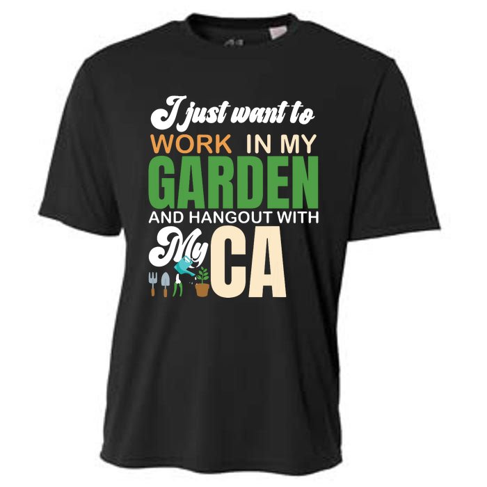 Gardening Graphic Cat Lover Gardener Garden Pet Gifts Plants Cooling Performance Crew T-Shirt