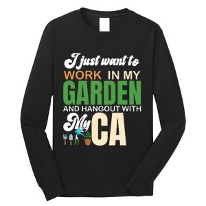 Gardening Graphic Cat Lover Gardener Garden Pet Gifts Plants Long Sleeve Shirt