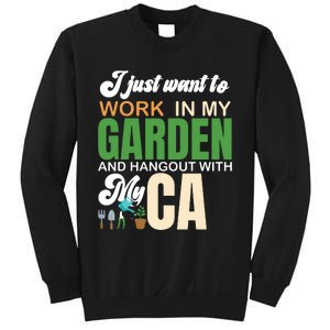 Gardening Graphic Cat Lover Gardener Garden Pet Gifts Plants Sweatshirt