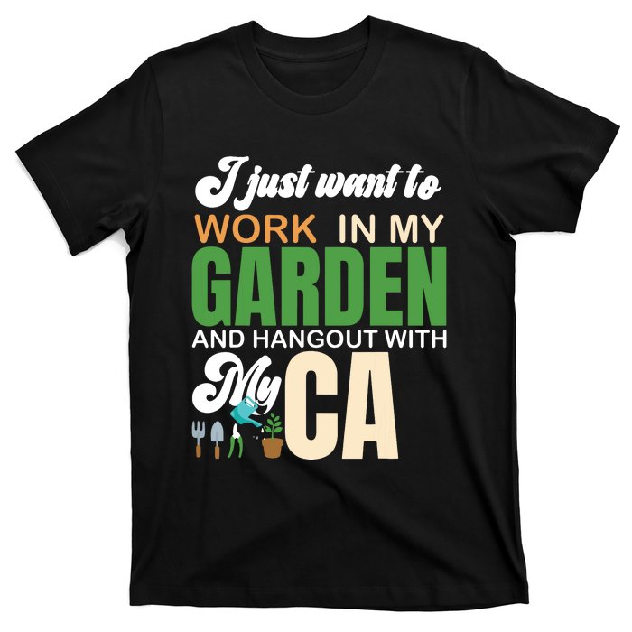 Gardening Graphic Cat Lover Gardener Garden Pet Gifts Plants T-Shirt