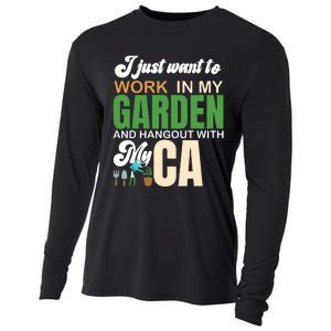 Gardening Graphic Cat Lover Gardener Garden Pet Gifts Plants Cooling Performance Long Sleeve Crew