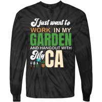 Gardening Graphic Cat Lover Gardener Garden Pet Gifts Plants Tie-Dye Long Sleeve Shirt