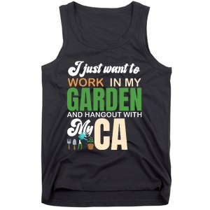 Gardening Graphic Cat Lover Gardener Garden Pet Gifts Plants Tank Top