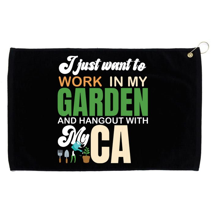 Gardening Graphic Cat Lover Gardener Garden Pet Gifts Plants Grommeted Golf Towel