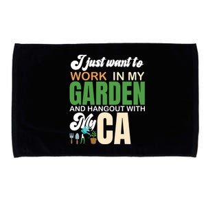 Gardening Graphic Cat Lover Gardener Garden Pet Gifts Plants Microfiber Hand Towel