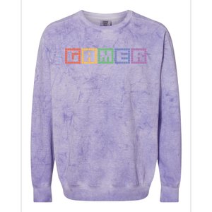 Gamer Gaming Cool Video Games Gift Colorblast Crewneck Sweatshirt