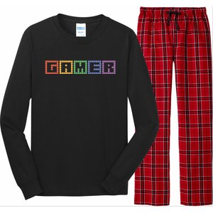 Gamer Gaming Cool Video Games Gift Long Sleeve Pajama Set