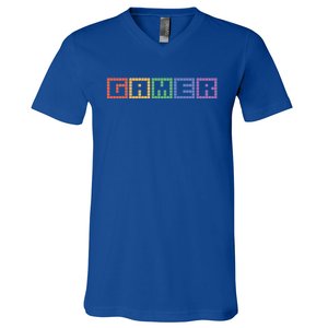 Gamer Gaming Cool Video Games Gift V-Neck T-Shirt