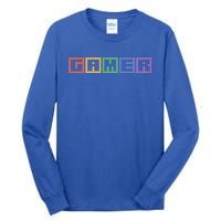 Gamer Gaming Cool Video Games Gift Tall Long Sleeve T-Shirt