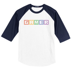 Gamer Gaming Cool Video Games Gift Baseball Sleeve Shirt