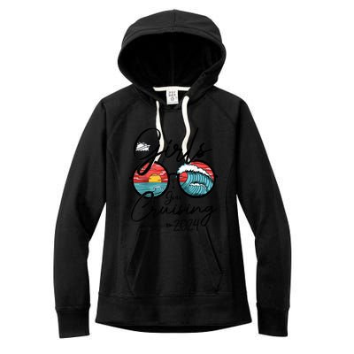 Girl Gone Cruising 2024 Ship Vacation Matching Women's Fleece Hoodie