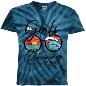 Girl Gone Cruising 2024 Ship Vacation Matching Kids Tie-Dye T-Shirt