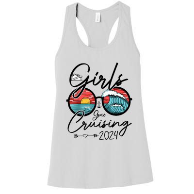 Girl Gone Cruising 2024 Ship Vacation Matching Women's Racerback Tank