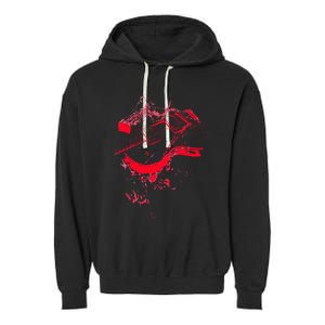 Graphic Guitar Cool Rock Music Musicians Gift Garment-Dyed Fleece Hoodie