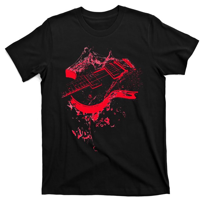 Graphic Guitar Cool Rock Music Musicians Gift T-Shirt