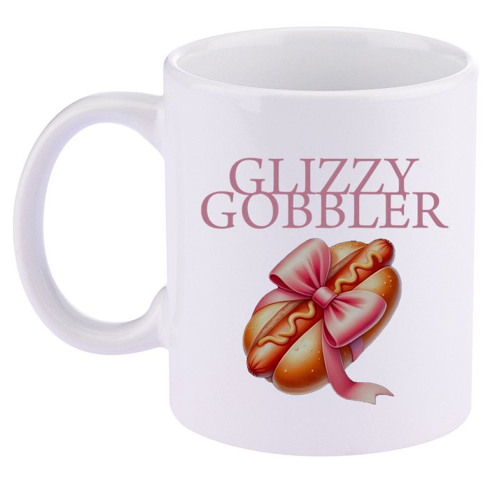 Glizzy Gobbler Coquette 11oz C Handle Ceramic Mug