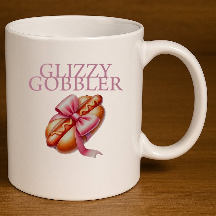Glizzy Gobbler Coquette 11oz C Handle Ceramic Mug