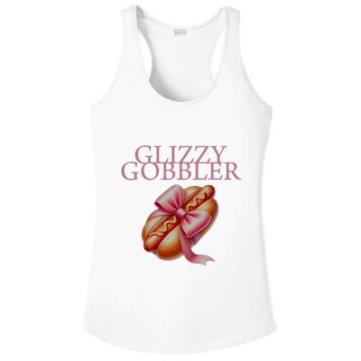 Glizzy Gobbler Coquette Ladies PosiCharge Competitor Racerback Tank