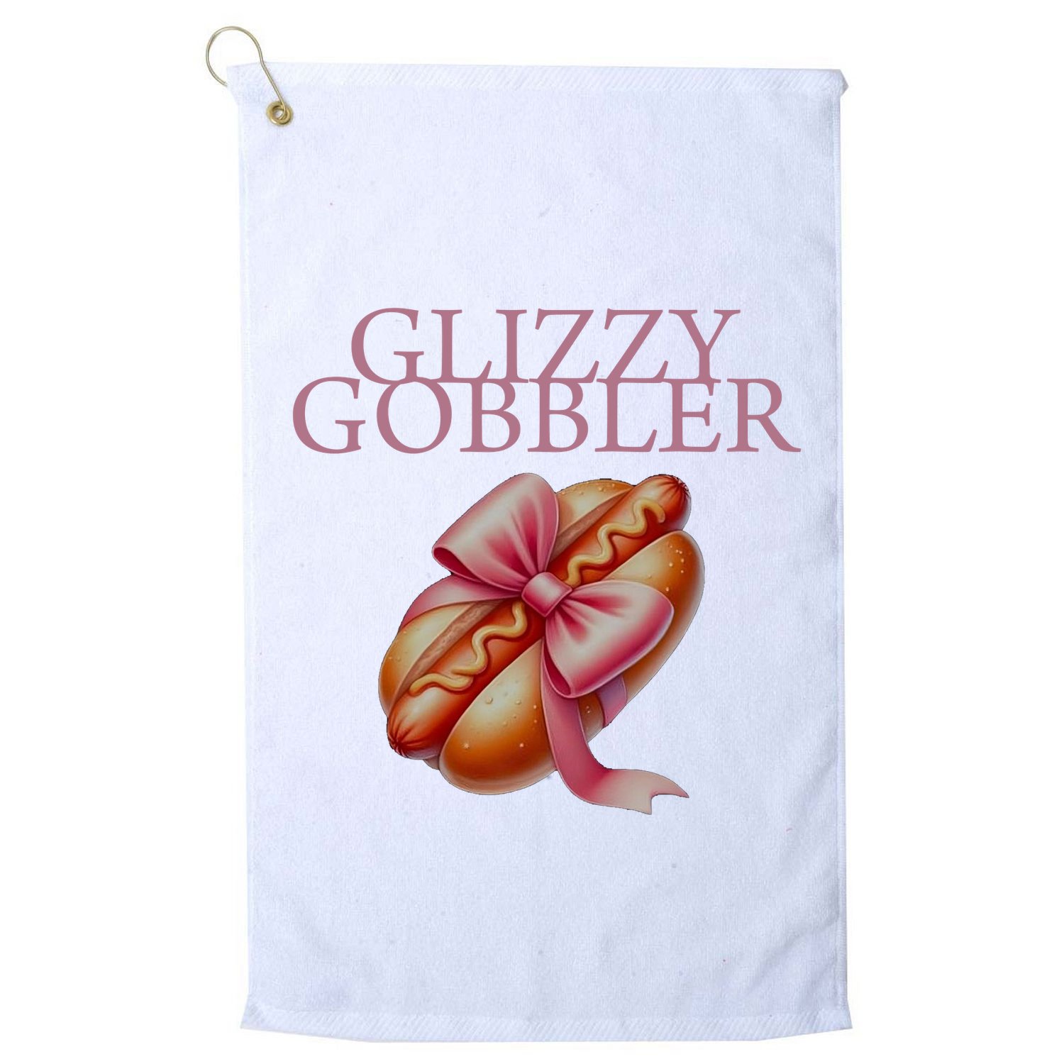 Glizzy Gobbler Coquette Golf Towel