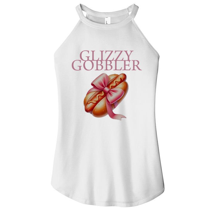 Glizzy Gobbler Coquette Women's Perfect Tri Rocker Tank