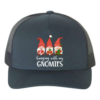 Garden Gnome Christmas Hanging With My Gnomies Gift Yupoong Adult 5-Panel Trucker Hat