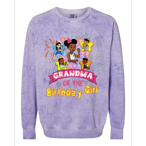 Grandma GracieS Corner Birthday Dolls Cute Party Gift Colorblast Crewneck Sweatshirt