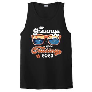 Grannys Gone Cruising Family Cruise Squad Vacation Quote Cool Gift PosiCharge Competitor Tank