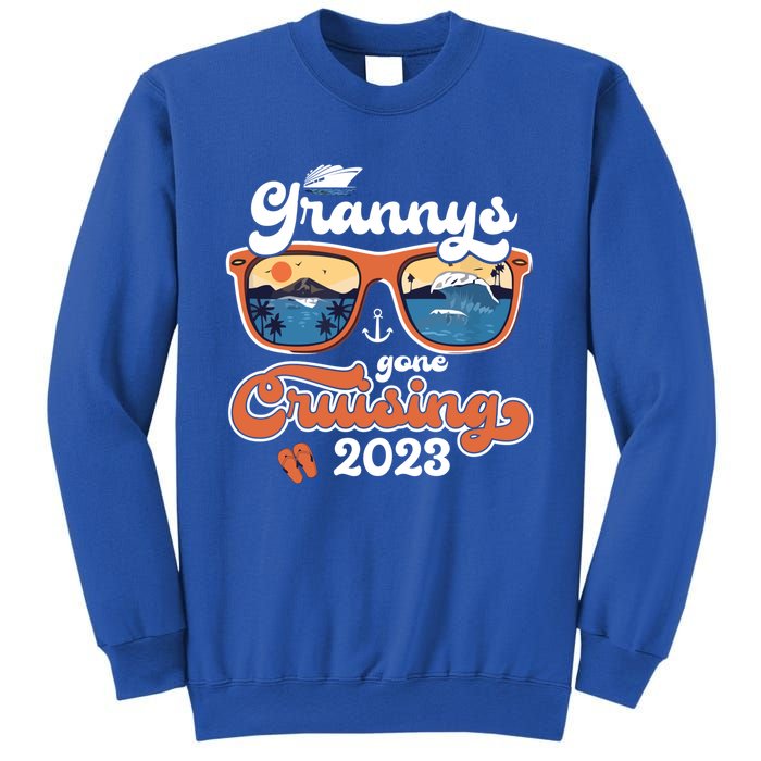 Grannys Gone Cruising Family Cruise Squad Vacation Quote Cool Gift Sweatshirt