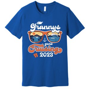 Grannys Gone Cruising Family Cruise Squad Vacation Quote Cool Gift Premium T-Shirt