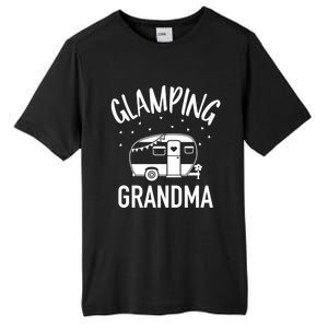 Glamping Grandma Camping Caravan Trailer Great Gift Tall Fusion ChromaSoft Performance T-Shirt