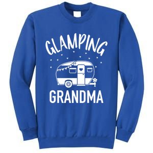 Glamping Grandma Camping Caravan Trailer Great Gift Tall Sweatshirt