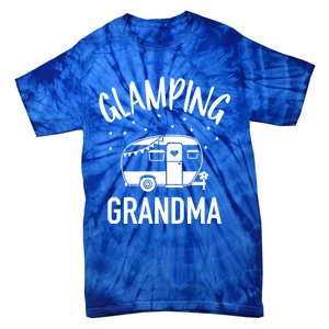 Glamping Grandma Camping Caravan Trailer Great Gift Tie-Dye T-Shirt