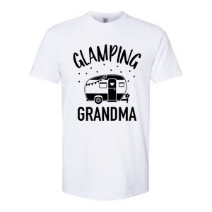 Glamping Grandma Camping Caravan Trailer Great Gift Softstyle CVC T-Shirt