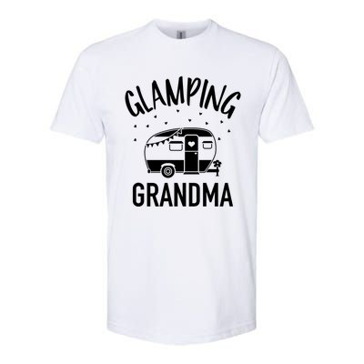 Glamping Grandma Camping Caravan Trailer Great Gift Softstyle® CVC T-Shirt