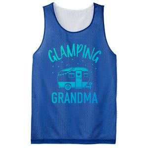 Glamping Grandma Camping Caravan Trailer Great Gift Mesh Reversible Basketball Jersey Tank