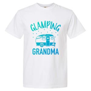 Glamping Grandma Camping Caravan Trailer Great Gift Garment-Dyed Heavyweight T-Shirt