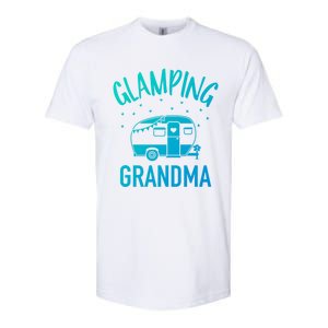 Glamping Grandma Camping Caravan Trailer Great Gift Softstyle CVC T-Shirt