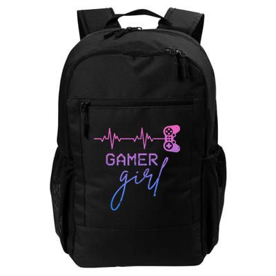Gamer Girl Cute Heartbeat Gamer For Girl Video Game Lovers Backpack
